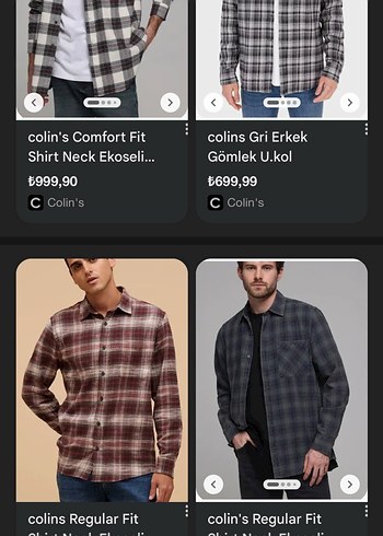 Colins 
Düğmeli Gömlek, Kısa Kollu, Salaş Kesim - Görsel 5