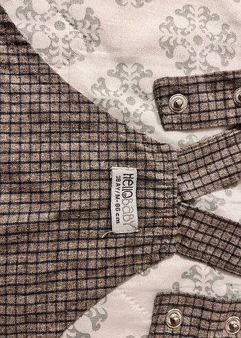 Haklı baby Kız Çocuk Nakışlı Kahverengi Elbise - Görsel 5