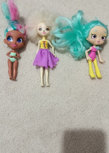 3 adet figür bebek