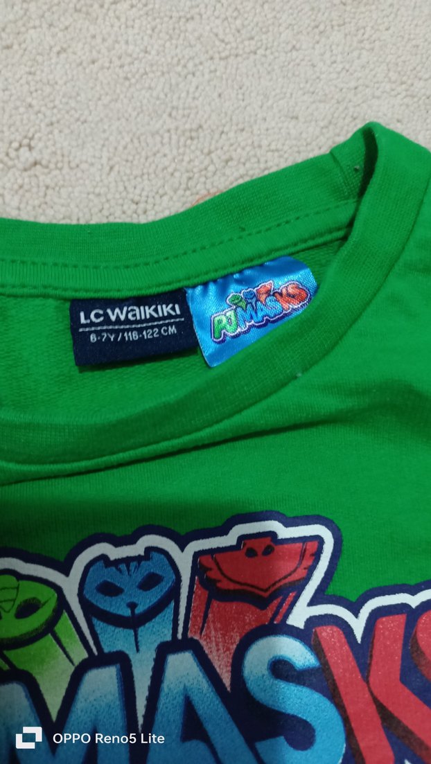 Yeşil PJ Masks Baskılı Sweatshirt - Görsel 3