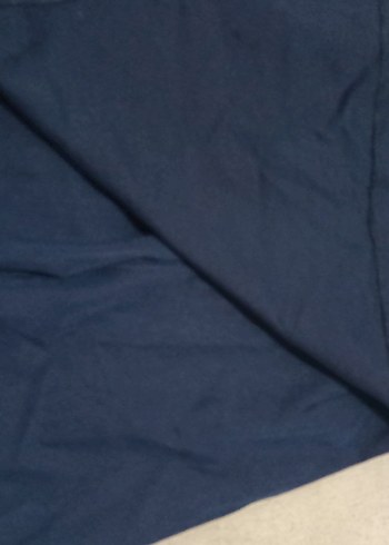 Düğmeli Mavi Midi Şort Etek - Görsel 2