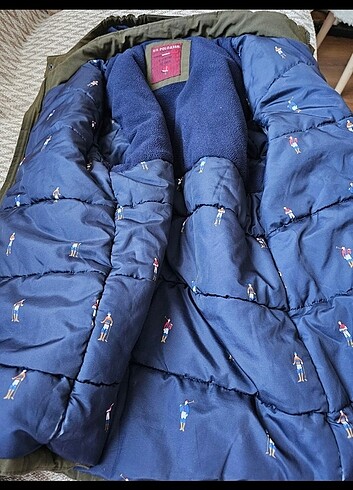 Us polo kışlık içi polar mont
