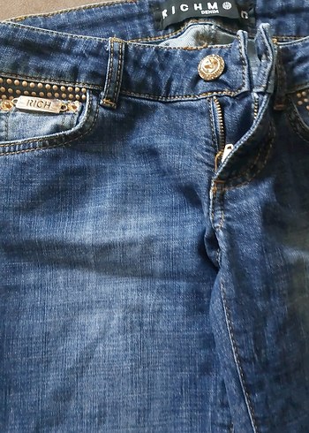 26 Beden Mavi Kadın Denim Midi Boy Pantolon