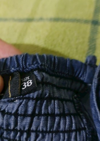 38 Beden çeşitli Renk Düğmeli Bohem mini elbise