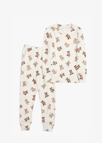 Ayıcık Desenli Çocuk Pijama Takımı