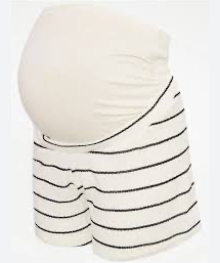 Yumuşak Örme Jarse Hamile Şortu - Görsel 2