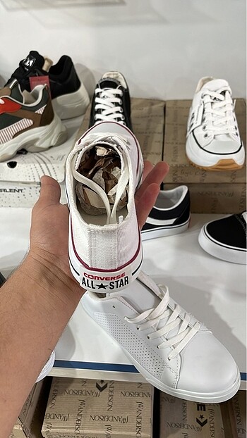 36 Beden beyaz Renk Beyaz kısa Converse