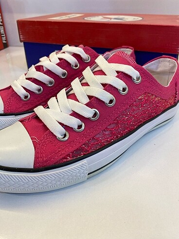 37 Beden Pembe dantel converse