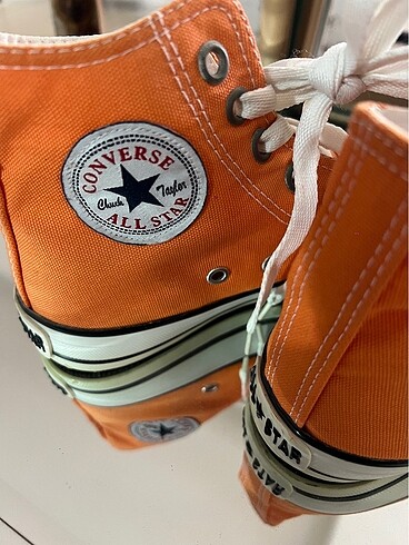 36 Beden turuncu Renk Turuncu bot boğazlı Converse