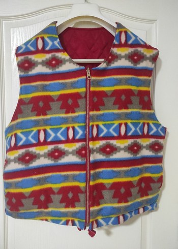 Çift Taraflı Polar Yelek - Görsel 2