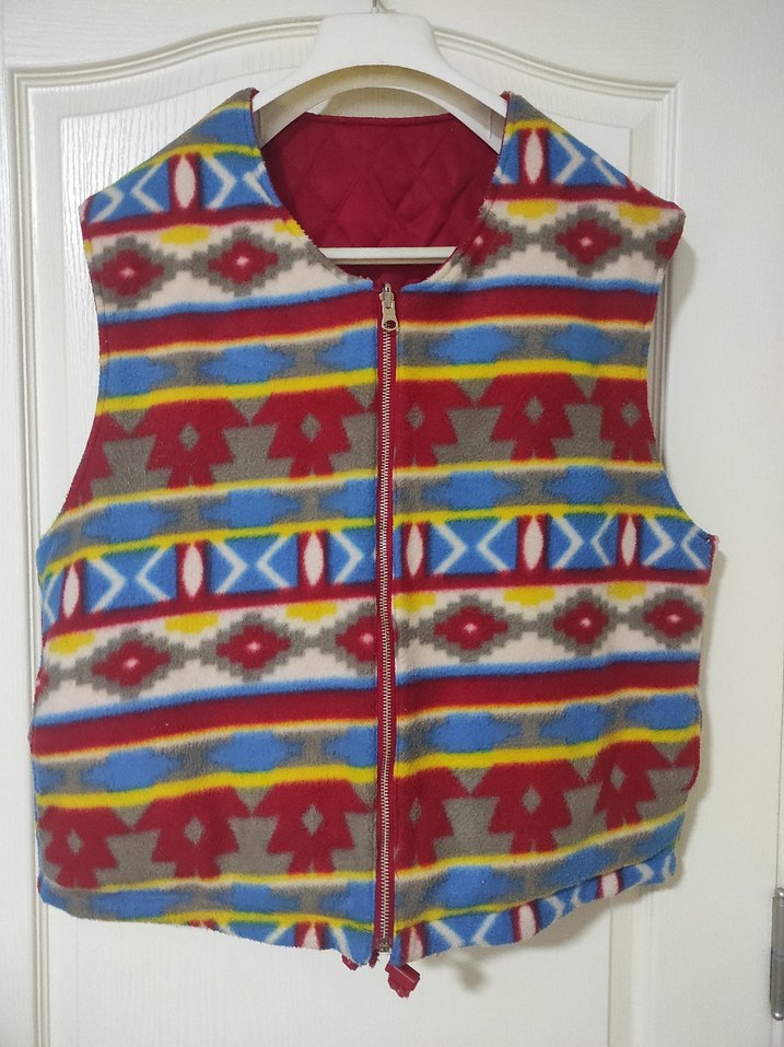 Çift Taraflı Polar Yelek - Görsel 2