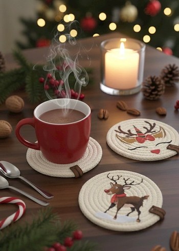 4 lü Bardak Altlığı - Görsel 2