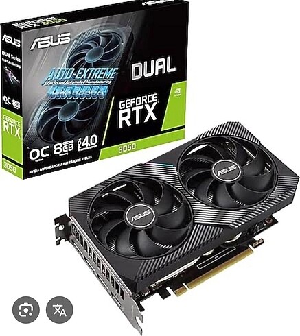 Asus Rog Strix RTX 3050 Ekran Kartı 8Gb