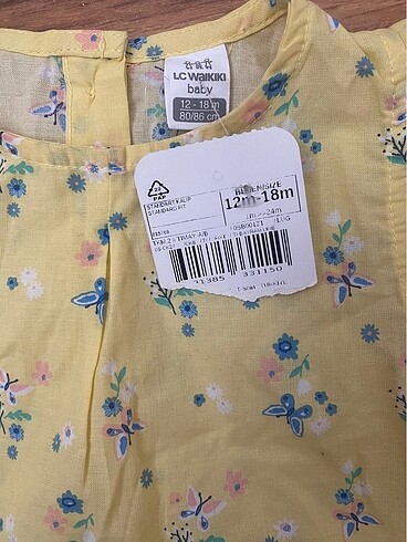 LC Waikiki Kız Bebek Çiçekli Elbise