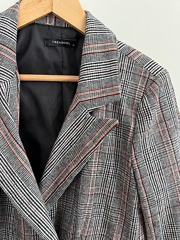 m Beden gri Renk Trendyol ekose blazer
