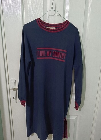 Allday Lacivert Sweatshirt Tunik