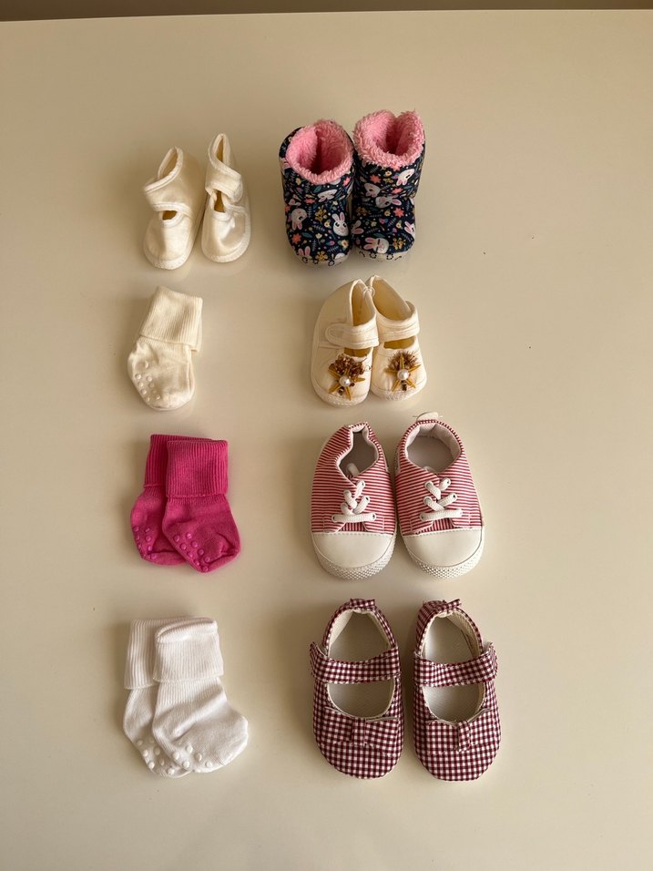 Kız Bebek İlk Adım Ayakkabısı Seti - Görsel 5