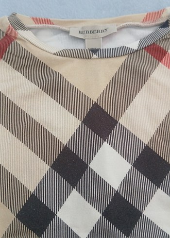 Kiz Çocuk Ekoseli Kısa Kollu Tişört - Görsel 2