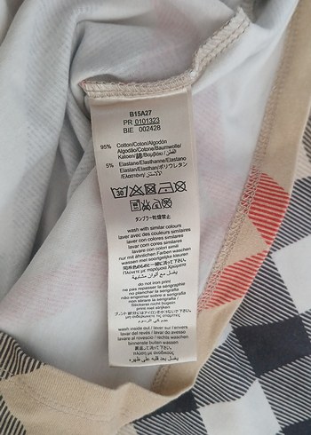 Kiz Çocuk Ekoseli Kısa Kollu Tişört - Görsel 4