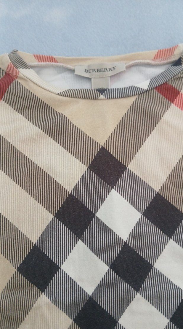 Kiz Çocuk Ekoseli Kısa Kollu Tişört - Görsel 2