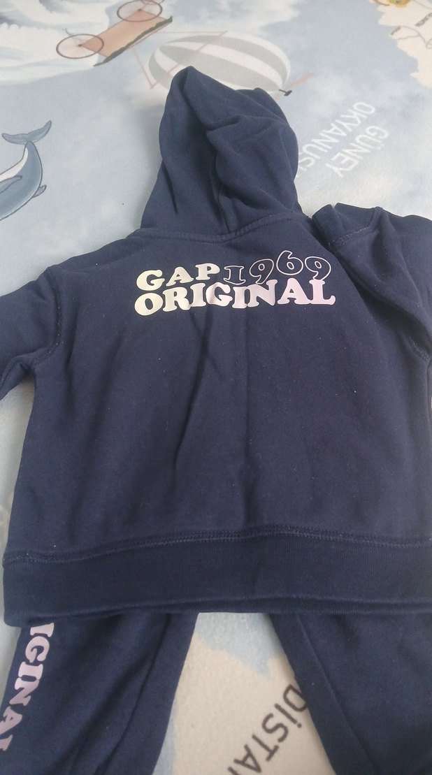 Erkek Çocuk Lacivert Kapüşonlu Sweatshirt - Görsel 3