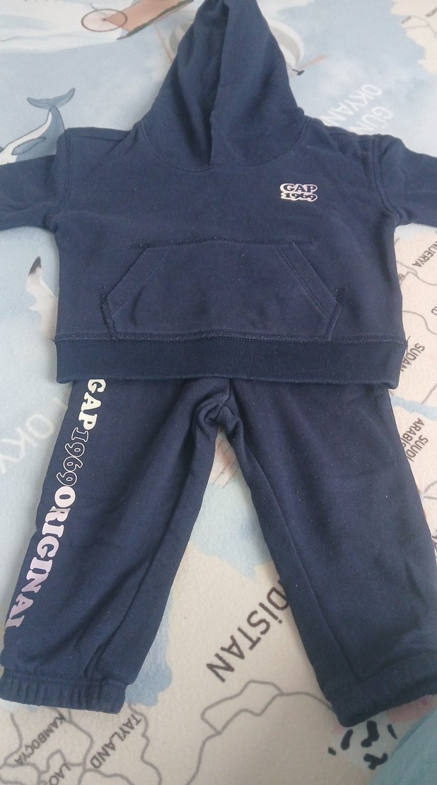 Erkek Çocuk Lacivert Kapüşonlu Sweatshirt - Görsel 2