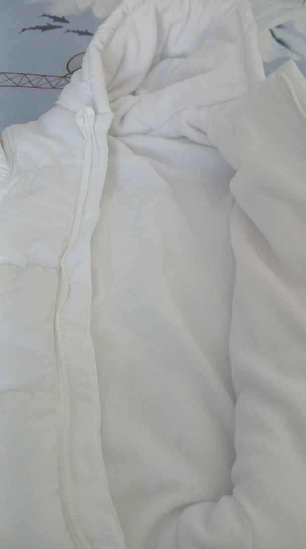 Beyaz Polarlı Nakışlı astronot tulum - Görsel 3