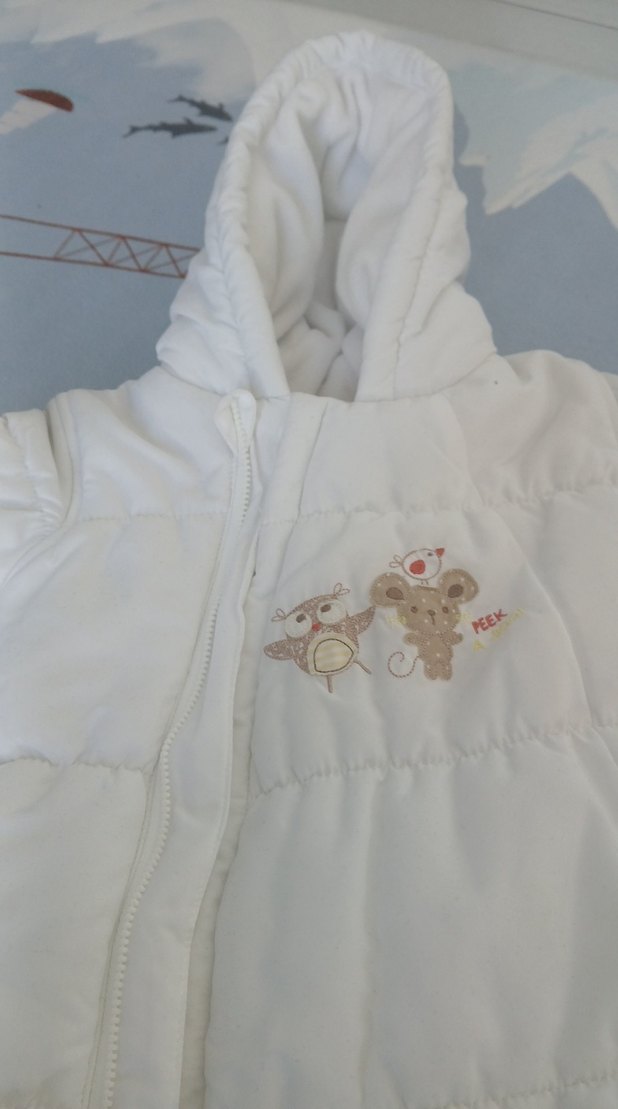 Beyaz Polarlı Nakışlı astronot tulum - Görsel 2