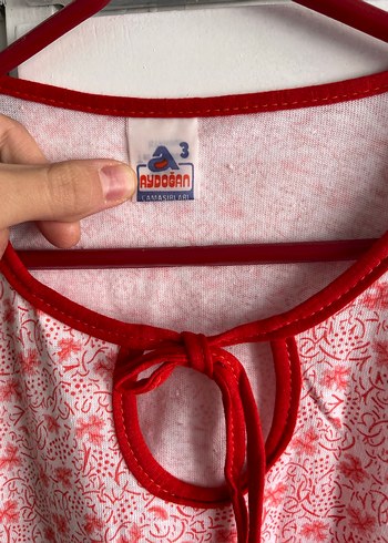 Uzun Kollu Pembe Bağcıklı Kadın Gecelik - Görsel 3