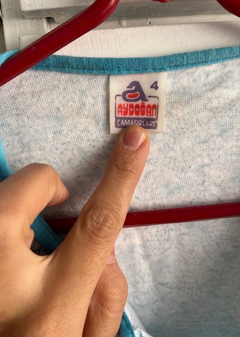 Uzun Kollu Bohem Mavi Kadın Gecelik - Görsel 3