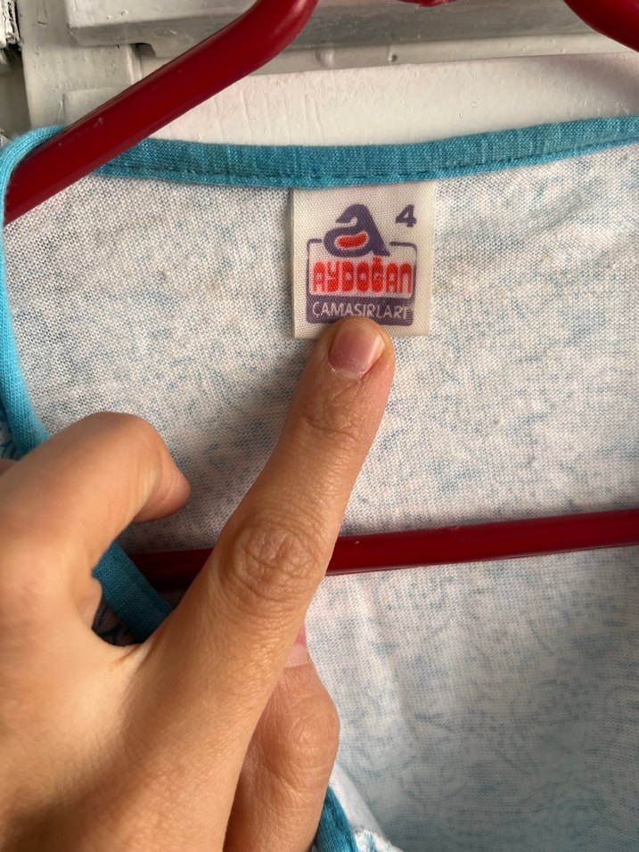 Uzun Kollu Bohem Mavi Kadın Gecelik - Görsel 3