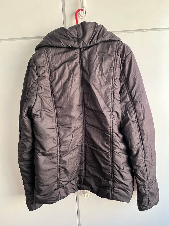 Düğmeli Gri Kadın Kışlık Ceket - Görsel 4