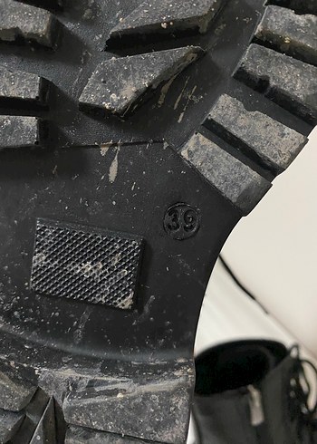 Siyah Deri Platform Topuklu Punk Botlar - Görsel 5