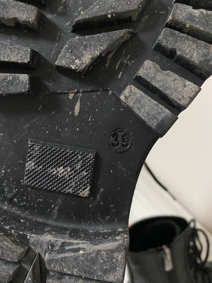 Siyah Deri Platform Topuklu Punk Botlar - Görsel 5