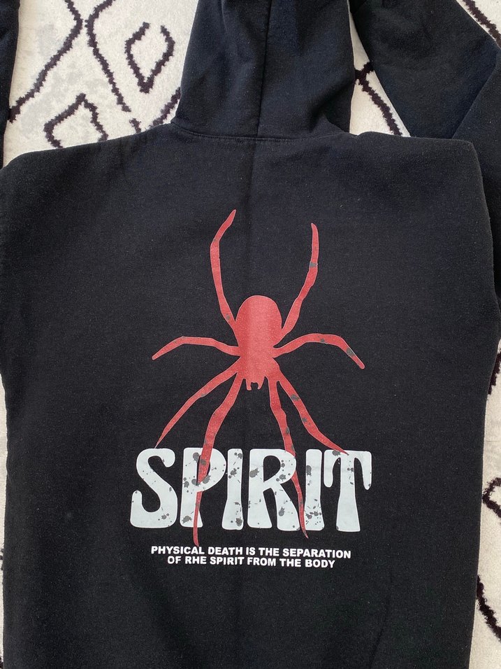 Siyah Baskılı Kapüşonlu Sweatshirt - Görsel 3