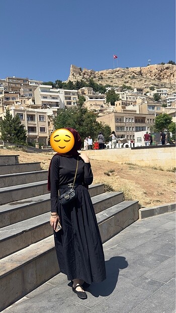 m Beden Siyah elbise