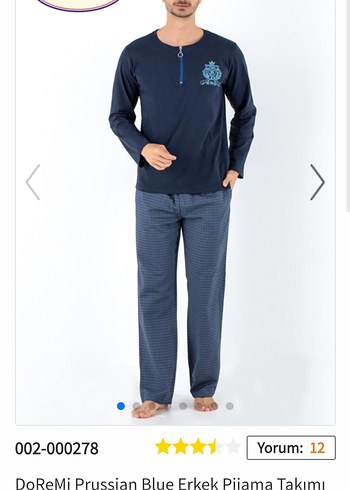 Siyah Erkek Pamuklu Pijama Takımı - Görsel 2