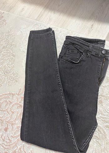 Diğer Koyu Gri Slim Fit Jean Pantolon