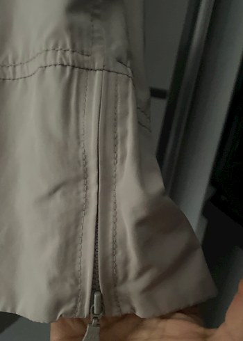 Taş rengi büyük beden yağmurluk - Görsel 4