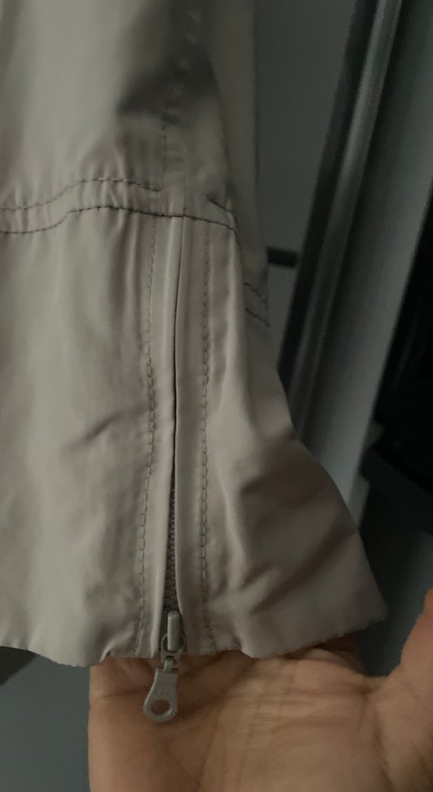 Taş rengi büyük beden yağmurluk - Görsel 4