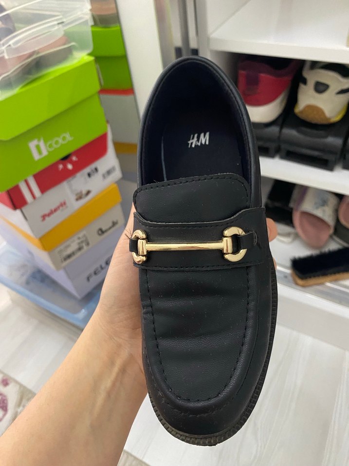 Siyah Tokalı Çocuk Loafer - Görsel 4