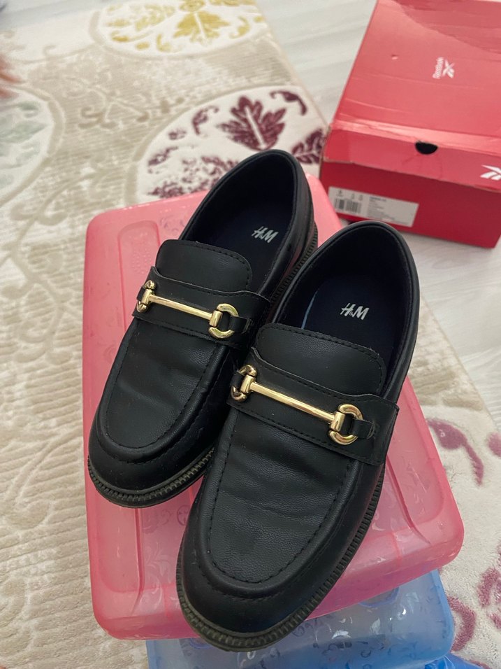 Siyah Tokalı Çocuk Loafer - Görsel 3