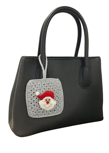 Örgü Noel Baba Çanta Charmı & Cüzdan - Görsel 2