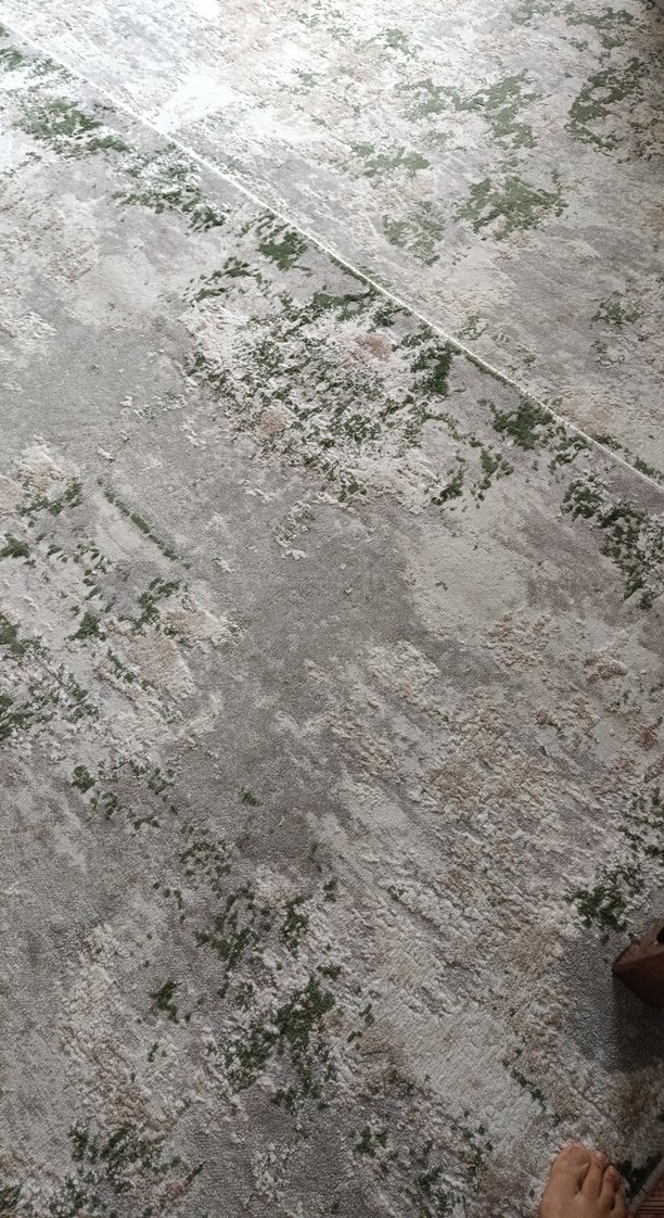 Gri yeşil Çağdaş Desensiz Halı - Görsel 2