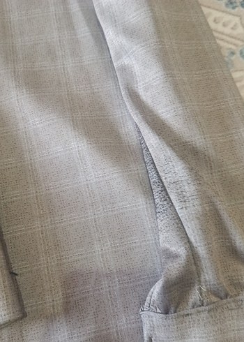 Düğmeli Gri Erkek Gömlek - Görsel 3