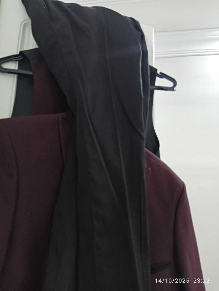 Bordo Erkek Klasik Kesim Takım Elbise - Görsel 3