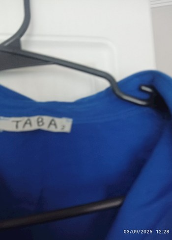 Düğmeli Mavi Kadın Gömlek - Görsel 3