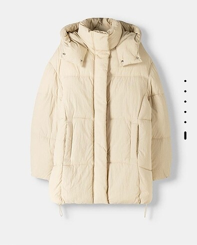 m Beden Bershka kapşonlu mont