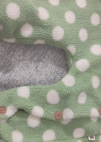 Kızlar için Yeşil Puantiyeli tulum - Görsel 3