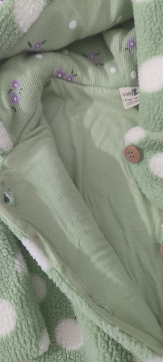 Kızlar için Yeşil Puantiyeli tulum - Görsel 4